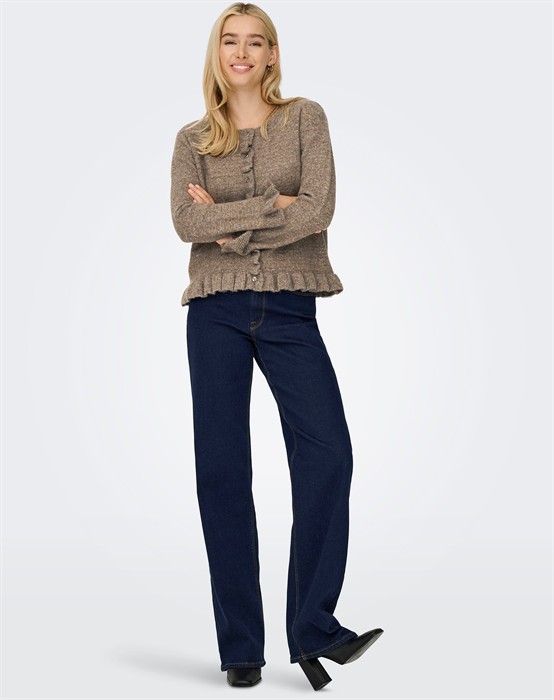 OnlRima Life Fril Button Cardigan